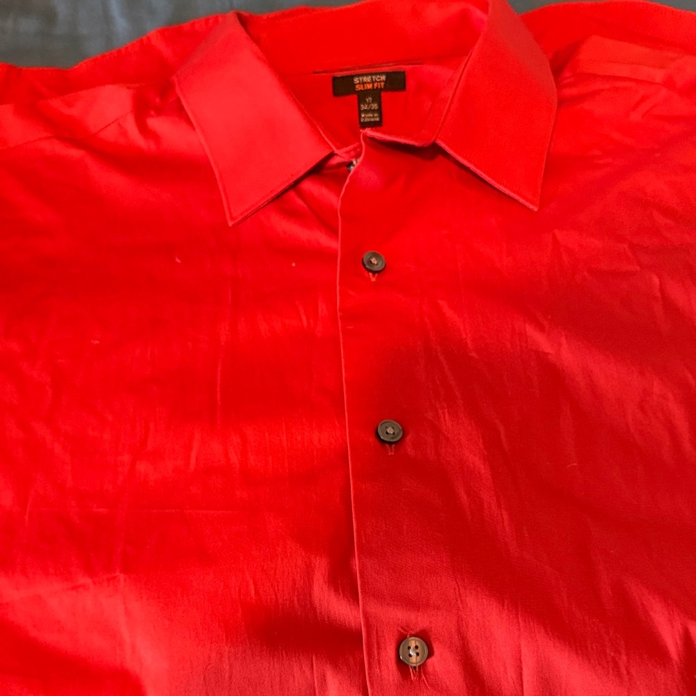 Men's Red Dress Shirt